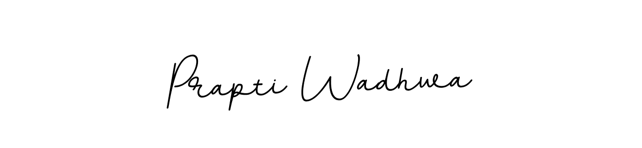 Create a beautiful signature design for name Prapti Wadhwa. With this signature (BallpointsItalic-DORy9) fonts, you can make a handwritten signature for free. Prapti Wadhwa signature style 11 images and pictures png
