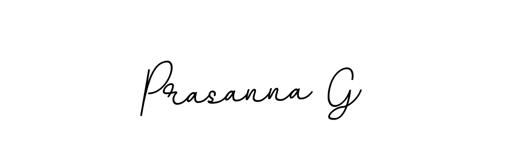 Design your own signature with our free online signature maker. With this signature software, you can create a handwritten (BallpointsItalic-DORy9) signature for name Prasanna G. Prasanna G signature style 11 images and pictures png