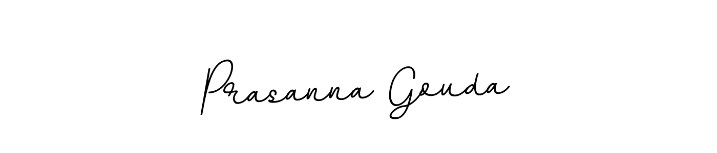 Design your own signature with our free online signature maker. With this signature software, you can create a handwritten (BallpointsItalic-DORy9) signature for name Prasanna Gouda. Prasanna Gouda signature style 11 images and pictures png