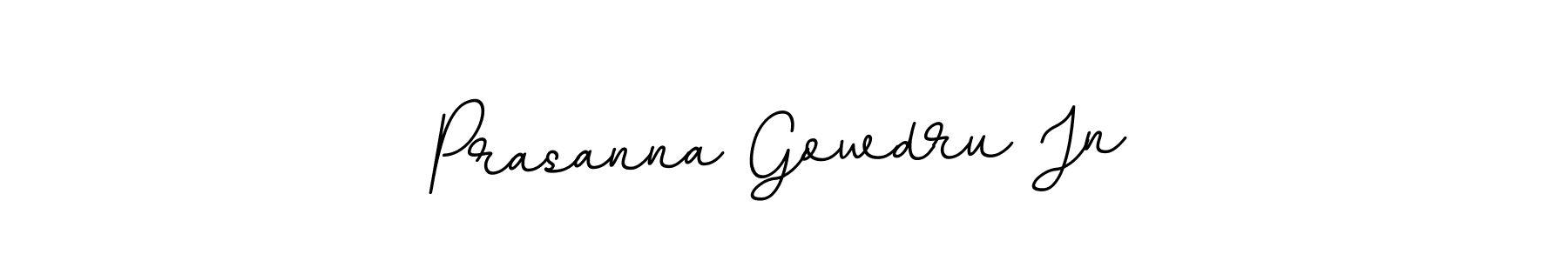 This is the best signature style for the Prasanna Gowdru Jn name. Also you like these signature font (BallpointsItalic-DORy9). Mix name signature. Prasanna Gowdru Jn signature style 11 images and pictures png