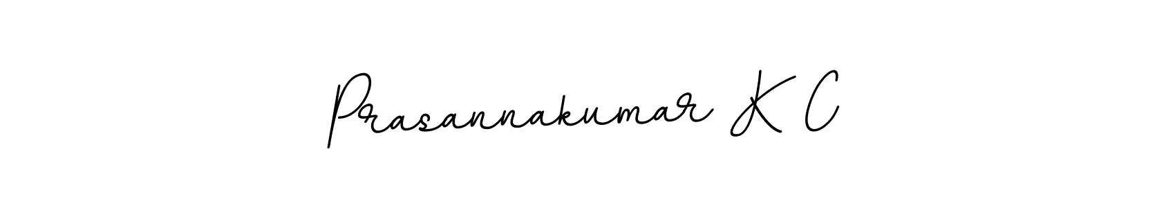 How to make Prasannakumar K C name signature. Use BallpointsItalic-DORy9 style for creating short signs online. This is the latest handwritten sign. Prasannakumar K C signature style 11 images and pictures png