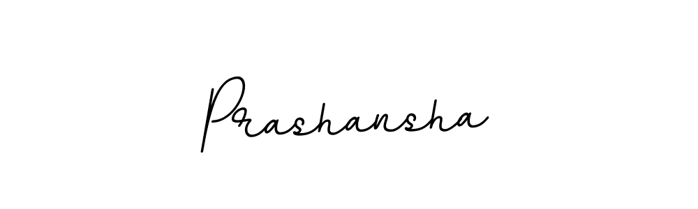 Use a signature maker to create a handwritten signature online. With this signature software, you can design (BallpointsItalic-DORy9) your own signature for name Prashansha. Prashansha signature style 11 images and pictures png