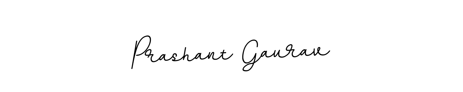 Make a beautiful signature design for name Prashant Gaurav. With this signature (BallpointsItalic-DORy9) style, you can create a handwritten signature for free. Prashant Gaurav signature style 11 images and pictures png