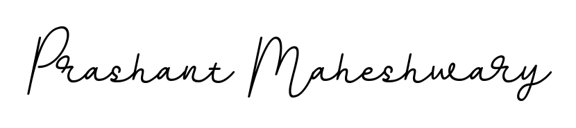 Designed for modern professionals: Prashant Maheshwary name signature crafted with BallpointsItalic-DORy9 script. Ready for digital PDF workflows. Prashant Maheshwary signature style 11 images and pictures png