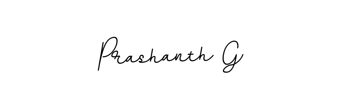 Use a signature maker to create a handwritten signature online. With this signature software, you can design (BallpointsItalic-DORy9) your own signature for name Prashanth G. Prashanth G signature style 11 images and pictures png