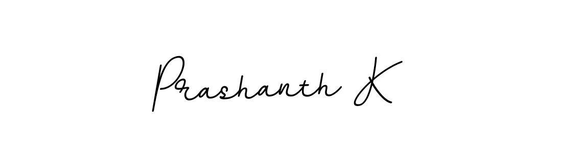 Design your own signature with our free online signature maker. With this signature software, you can create a handwritten (BallpointsItalic-DORy9) signature for name Prashanth K. Prashanth K signature style 11 images and pictures png