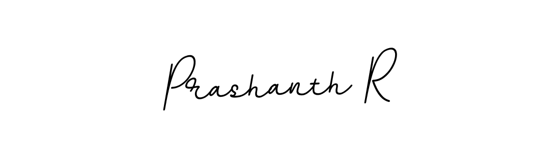 How to make Prashanth R name signature. Use BallpointsItalic-DORy9 style for creating short signs online. This is the latest handwritten sign. Prashanth R signature style 11 images and pictures png