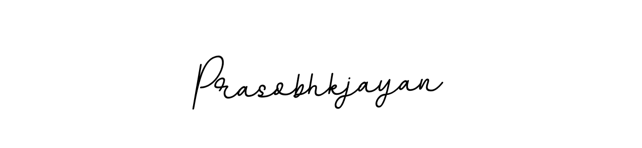 The best way (BallpointsItalic-DORy9) to make a short signature is to pick only two or three words in your name. The name Prasobhkjayan include a total of six letters. For converting this name. Prasobhkjayan signature style 11 images and pictures png