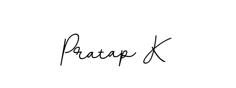 Design your own signature with our free online signature maker. With this signature software, you can create a handwritten (BallpointsItalic-DORy9) signature for name Pratap K. Pratap K signature style 11 images and pictures png