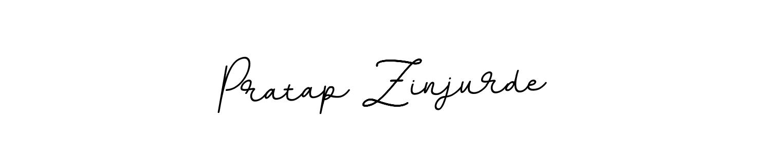 Create a beautiful signature design for name Pratap Zinjurde. With this signature (BallpointsItalic-DORy9) fonts, you can make a handwritten signature for free. Pratap Zinjurde signature style 11 images and pictures png