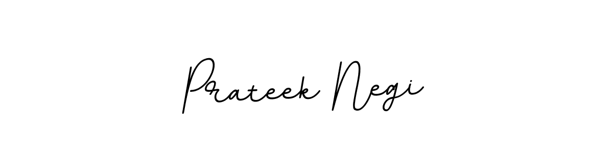 Make a beautiful signature design for name Prateek Negi. With this signature (BallpointsItalic-DORy9) style, you can create a handwritten signature for free. Prateek Negi signature style 11 images and pictures png