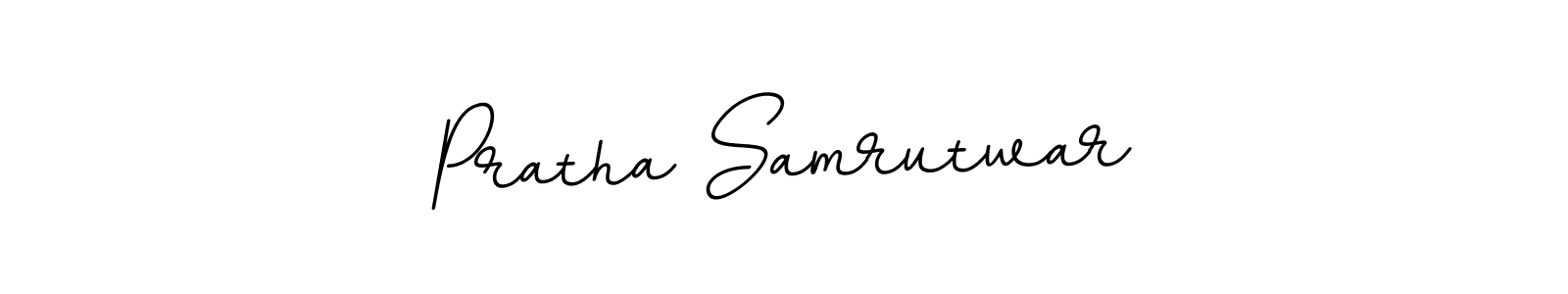 Make a beautiful signature design for name Pratha Samrutwar. With this signature (BallpointsItalic-DORy9) style, you can create a handwritten signature for free. Pratha Samrutwar signature style 11 images and pictures png