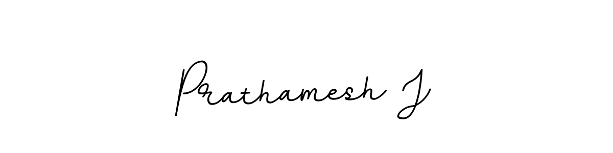 The best way (BallpointsItalic-DORy9) to make a short signature is to pick only two or three words in your name. The name Prathamesh J include a total of six letters. For converting this name. Prathamesh J signature style 11 images and pictures png