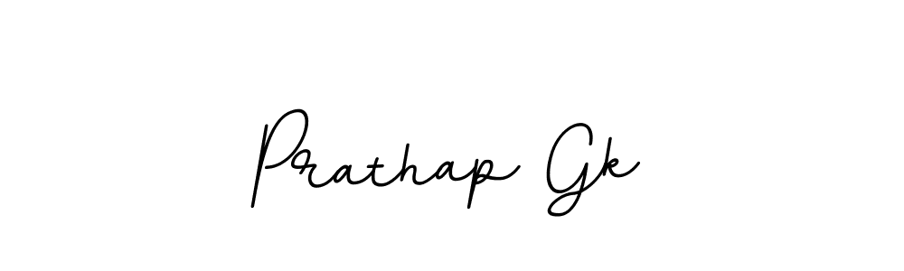 Use a signature maker to create a handwritten signature online. With this signature software, you can design (BallpointsItalic-DORy9) your own signature for name Prathap Gk. Prathap Gk signature style 11 images and pictures png