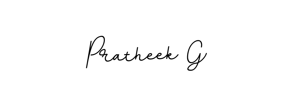 You should practise on your own different ways (BallpointsItalic-DORy9) to write your name (Pratheek G) in signature. don't let someone else do it for you. Pratheek G signature style 11 images and pictures png