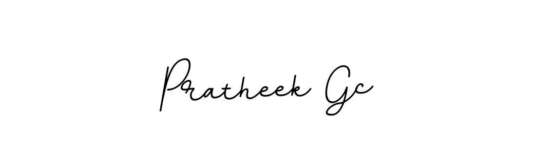 Create a beautiful signature design for name Pratheek Gc. With this signature (BallpointsItalic-DORy9) fonts, you can make a handwritten signature for free. Pratheek Gc signature style 11 images and pictures png