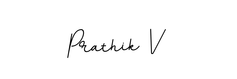 Create a beautiful signature design for name Prathik V. With this signature (BallpointsItalic-DORy9) fonts, you can make a handwritten signature for free. Prathik V signature style 11 images and pictures png
