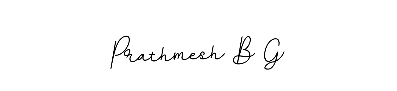 The best way (BallpointsItalic-DORy9) to make a short signature is to pick only two or three words in your name. The name Prathmesh B G include a total of six letters. For converting this name. Prathmesh B G signature style 11 images and pictures png