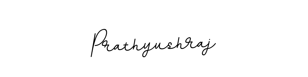 Use a signature maker to create a handwritten signature online. With this signature software, you can design (BallpointsItalic-DORy9) your own signature for name Prathyushraj. Prathyushraj signature style 11 images and pictures png