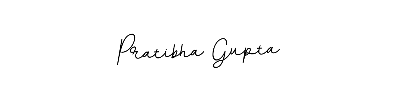 How to make Pratibha Gupta name signature. Use BallpointsItalic-DORy9 style for creating short signs online. This is the latest handwritten sign. Pratibha Gupta signature style 11 images and pictures png