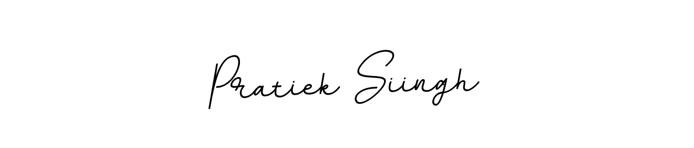 Use a signature maker to create a handwritten signature online. With this signature software, you can design (BallpointsItalic-DORy9) your own signature for name Pratiek Siingh. Pratiek Siingh signature style 11 images and pictures png