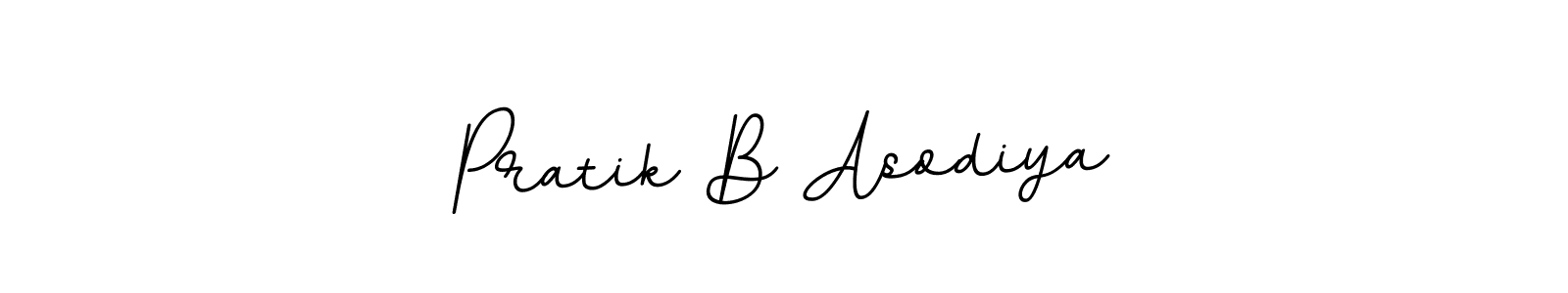 The best way (BallpointsItalic-DORy9) to make a short signature is to pick only two or three words in your name. The name Pratik B Asodiya include a total of six letters. For converting this name. Pratik B Asodiya signature style 11 images and pictures png