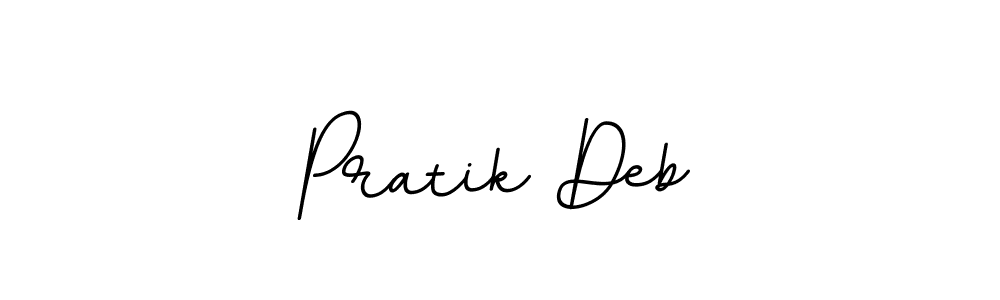 Create a beautiful signature design for name Pratik Deb. With this signature (BallpointsItalic-DORy9) fonts, you can make a handwritten signature for free. Pratik Deb signature style 11 images and pictures png