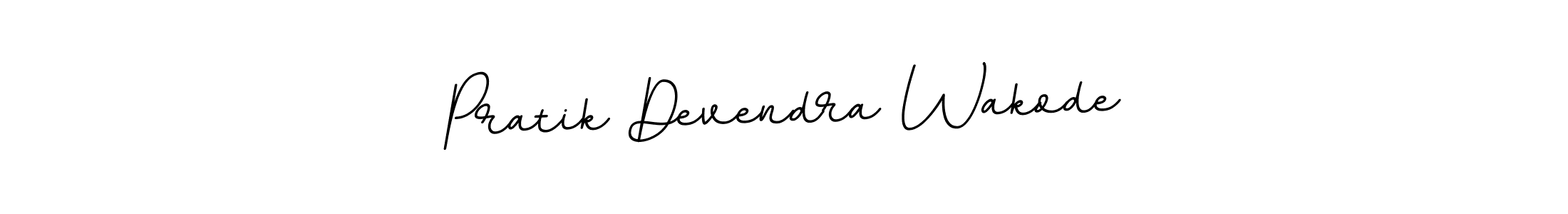 Use a signature maker to create a handwritten signature online. With this signature software, you can design (BallpointsItalic-DORy9) your own signature for name Pratik Devendra Wakode. Pratik Devendra Wakode signature style 11 images and pictures png