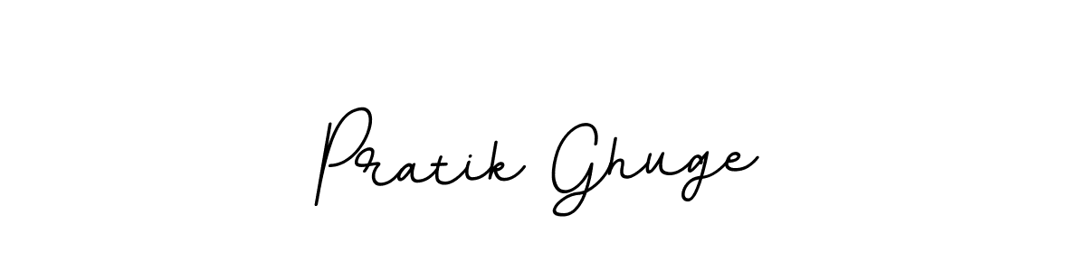 Make a beautiful signature design for name Pratik Ghuge. With this signature (BallpointsItalic-DORy9) style, you can create a handwritten signature for free. Pratik Ghuge signature style 11 images and pictures png