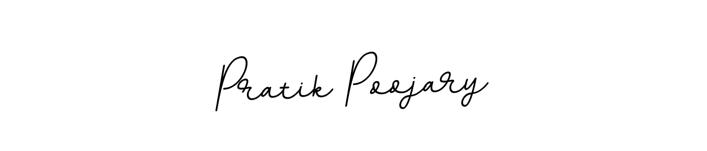 You should practise on your own different ways (BallpointsItalic-DORy9) to write your name (Pratik Poojary) in signature. don't let someone else do it for you. Pratik Poojary signature style 11 images and pictures png
