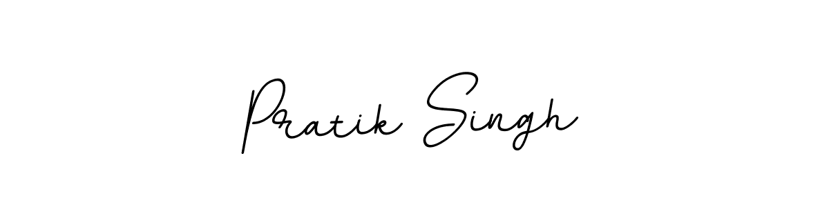 Create a beautiful signature design for name Pratik Singh. With this signature (BallpointsItalic-DORy9) fonts, you can make a handwritten signature for free. Pratik Singh signature style 11 images and pictures png