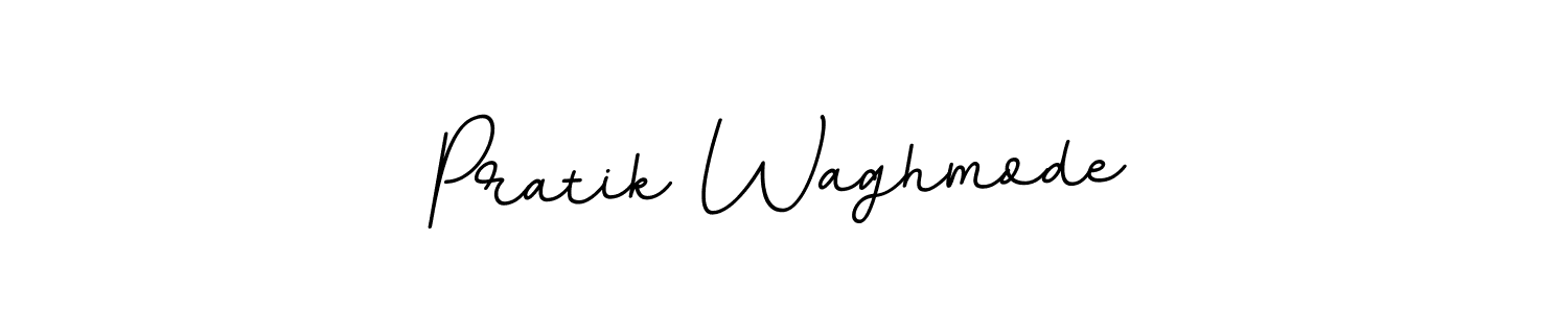 Use a signature maker to create a handwritten signature online. With this signature software, you can design (BallpointsItalic-DORy9) your own signature for name Pratik Waghmode. Pratik Waghmode signature style 11 images and pictures png