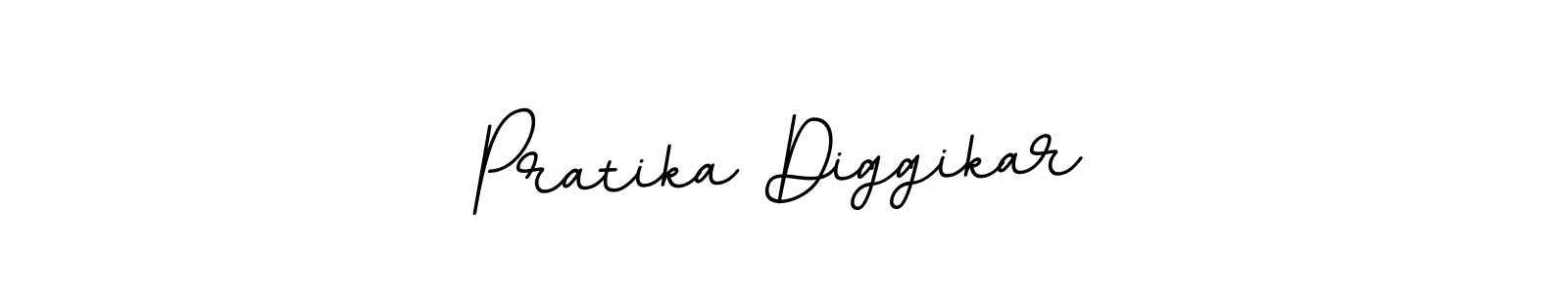 How to make Pratika Diggikar name signature. Use BallpointsItalic-DORy9 style for creating short signs online. This is the latest handwritten sign. Pratika Diggikar signature style 11 images and pictures png