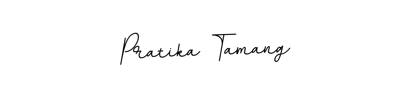 This is the best signature style for the Pratika Tamang name. Also you like these signature font (BallpointsItalic-DORy9). Mix name signature. Pratika Tamang signature style 11 images and pictures png