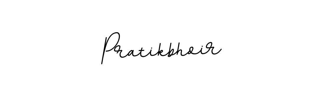 How to make Pratikbhoir name signature. Use BallpointsItalic-DORy9 style for creating short signs online. This is the latest handwritten sign. Pratikbhoir signature style 11 images and pictures png