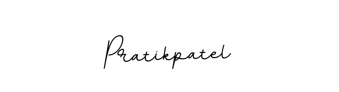 Use a signature maker to create a handwritten signature online. With this signature software, you can design (BallpointsItalic-DORy9) your own signature for name Pratikpatel. Pratikpatel signature style 11 images and pictures png