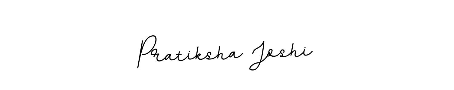 The best way (BallpointsItalic-DORy9) to make a short signature is to pick only two or three words in your name. The name Pratiksha Joshi include a total of six letters. For converting this name. Pratiksha Joshi signature style 11 images and pictures png