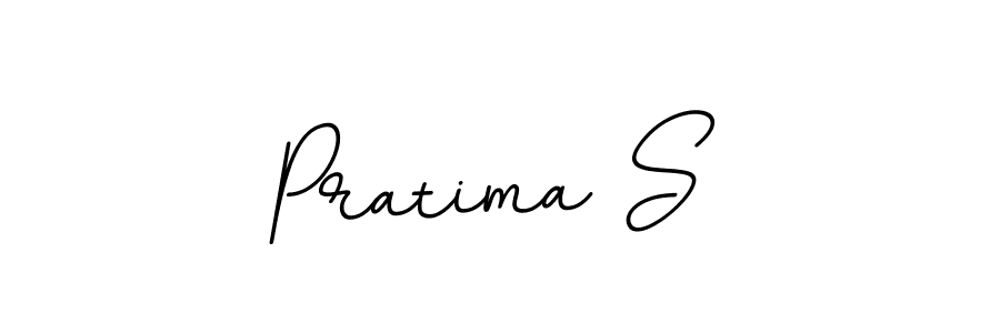 You should practise on your own different ways (BallpointsItalic-DORy9) to write your name (Pratima S) in signature. don't let someone else do it for you. Pratima S signature style 11 images and pictures png