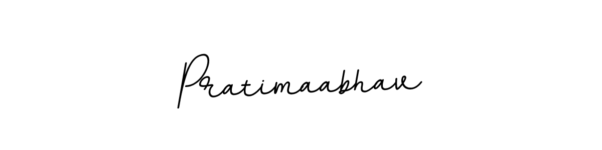 Use a signature maker to create a handwritten signature online. With this signature software, you can design (BallpointsItalic-DORy9) your own signature for name Pratimaabhav. Pratimaabhav signature style 11 images and pictures png