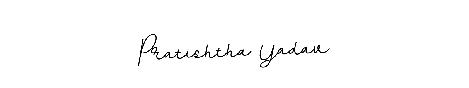 Make a beautiful signature design for name Pratishtha Yadav. With this signature (BallpointsItalic-DORy9) style, you can create a handwritten signature for free. Pratishtha Yadav signature style 11 images and pictures png