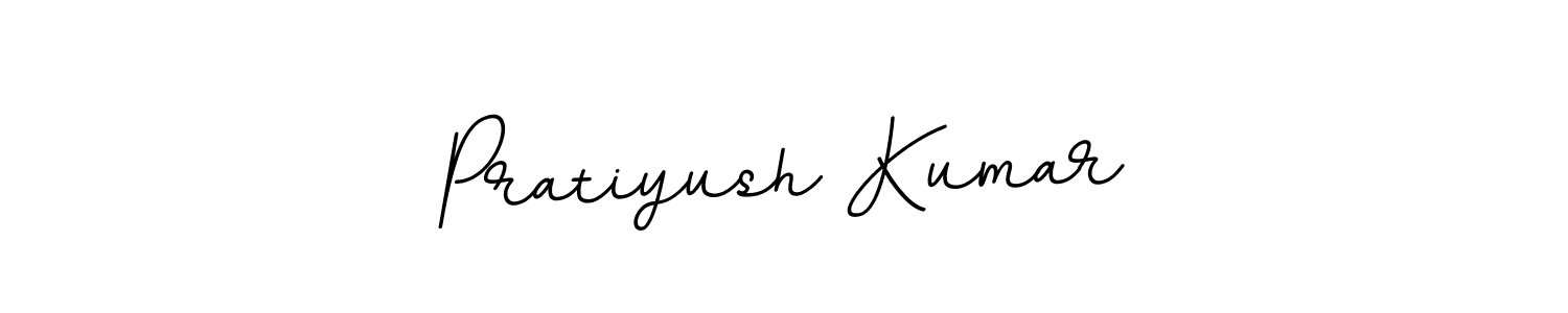Make a beautiful signature design for name Pratiyush Kumar. With this signature (BallpointsItalic-DORy9) style, you can create a handwritten signature for free. Pratiyush Kumar signature style 11 images and pictures png