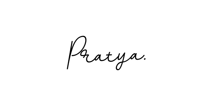 Make a beautiful signature design for name Pratya.. With this signature (BallpointsItalic-DORy9) style, you can create a handwritten signature for free. Pratya. signature style 11 images and pictures png