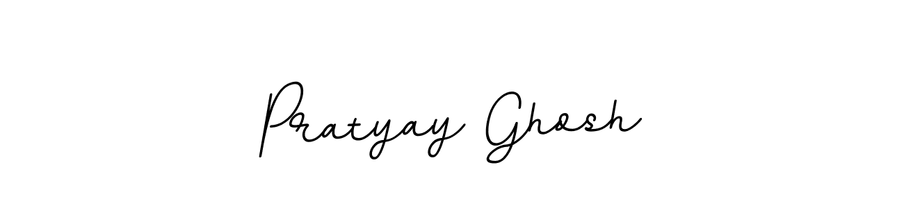 How to make Pratyay Ghosh name signature. Use BallpointsItalic-DORy9 style for creating short signs online. This is the latest handwritten sign. Pratyay Ghosh signature style 11 images and pictures png