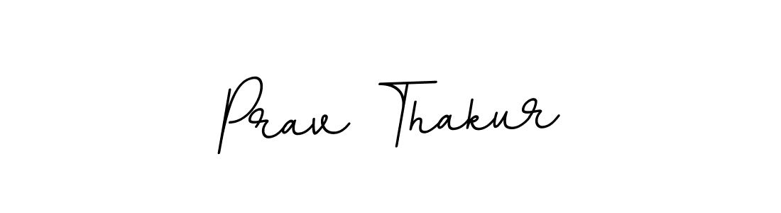 Create a beautiful signature design for name Prav Thakur. With this signature (BallpointsItalic-DORy9) fonts, you can make a handwritten signature for free. Prav Thakur signature style 11 images and pictures png