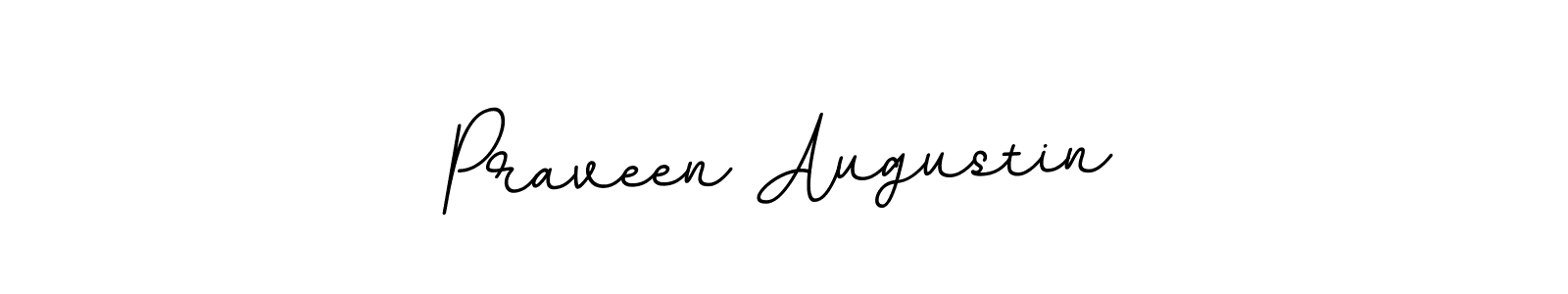 Make a beautiful signature design for name Praveen Augustin. With this signature (BallpointsItalic-DORy9) style, you can create a handwritten signature for free. Praveen Augustin signature style 11 images and pictures png