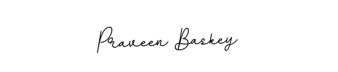 Praveen Baskey stylish signature style. Best Handwritten Sign (BallpointsItalic-DORy9) for my name. Handwritten Signature Collection Ideas for my name Praveen Baskey. Praveen Baskey signature style 11 images and pictures png