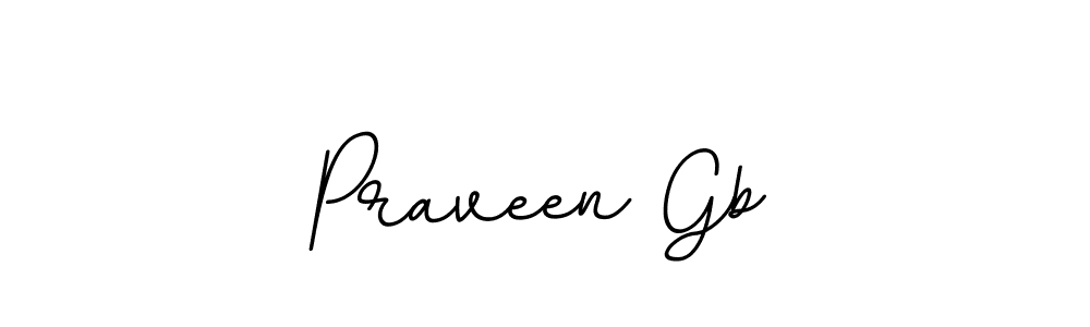 Praveen Gb stylish signature style. Best Handwritten Sign (BallpointsItalic-DORy9) for my name. Handwritten Signature Collection Ideas for my name Praveen Gb. Praveen Gb signature style 11 images and pictures png