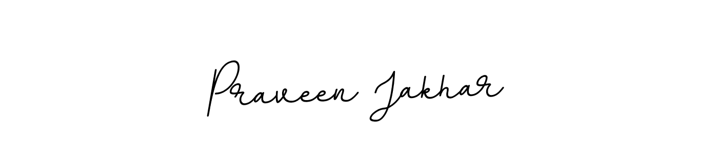 Use a signature maker to create a handwritten signature online. With this signature software, you can design (BallpointsItalic-DORy9) your own signature for name Praveen Jakhar. Praveen Jakhar signature style 11 images and pictures png