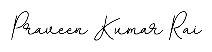 A dynamic signature style for Praveen Kumar Rai using BallpointsItalic-DORy9 script. Designed to look authentic, handwritten, and professional. Praveen Kumar Rai signature style 11 images and pictures png