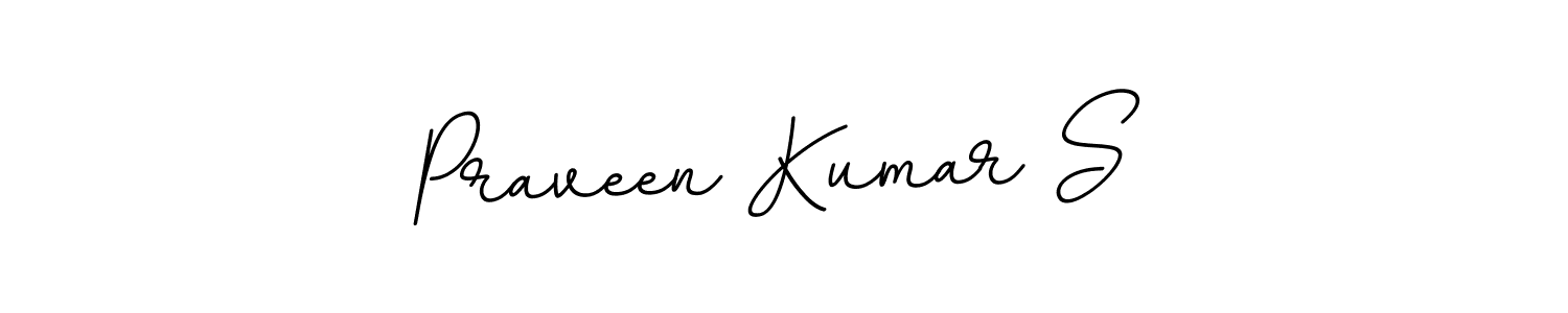 Make a beautiful signature design for name Praveen Kumar S. With this signature (BallpointsItalic-DORy9) style, you can create a handwritten signature for free. Praveen Kumar S signature style 11 images and pictures png